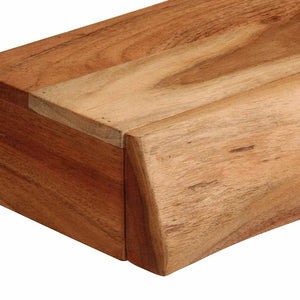 Wandregale 60x17x8 cm Akazie Massivholz 2er Set