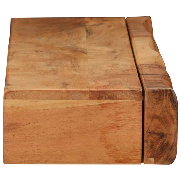 Massivholz Wandregale 80 cm, 2er Set
