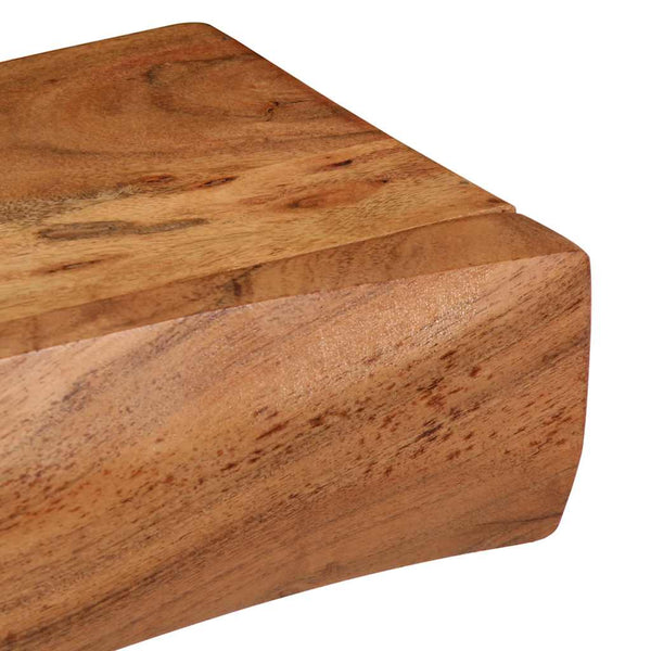 Massivholz Wandregale 80 cm, 2er Set