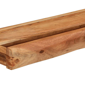Wandregale 2er Set Akazie Massivholz 100cm