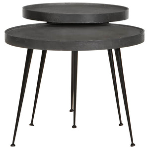 Couchtisch Set, 2-teilig, Schwarz