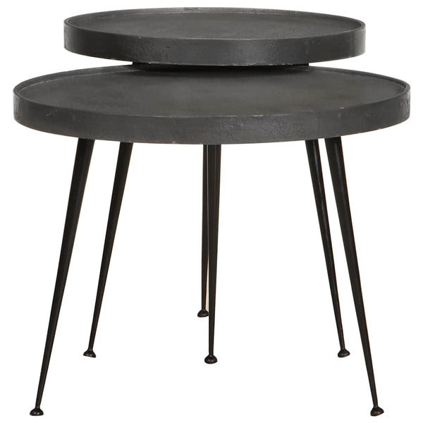 Couchtisch Set, 2-teilig, Schwarz