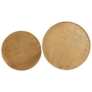 Goldene Couchtische, 2er-Set