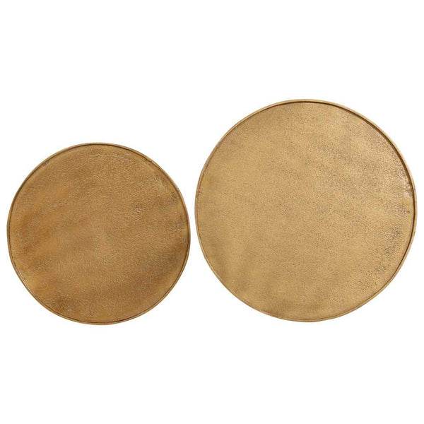 Goldene Couchtische, 2er-Set