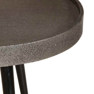Silberne Couchtische, 2er-Set