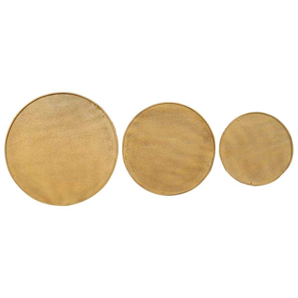 Goldener Couchtisch 3er Set