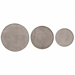 vidaXL Tables basses 3 pcs Argenté Bois d'ingénierie