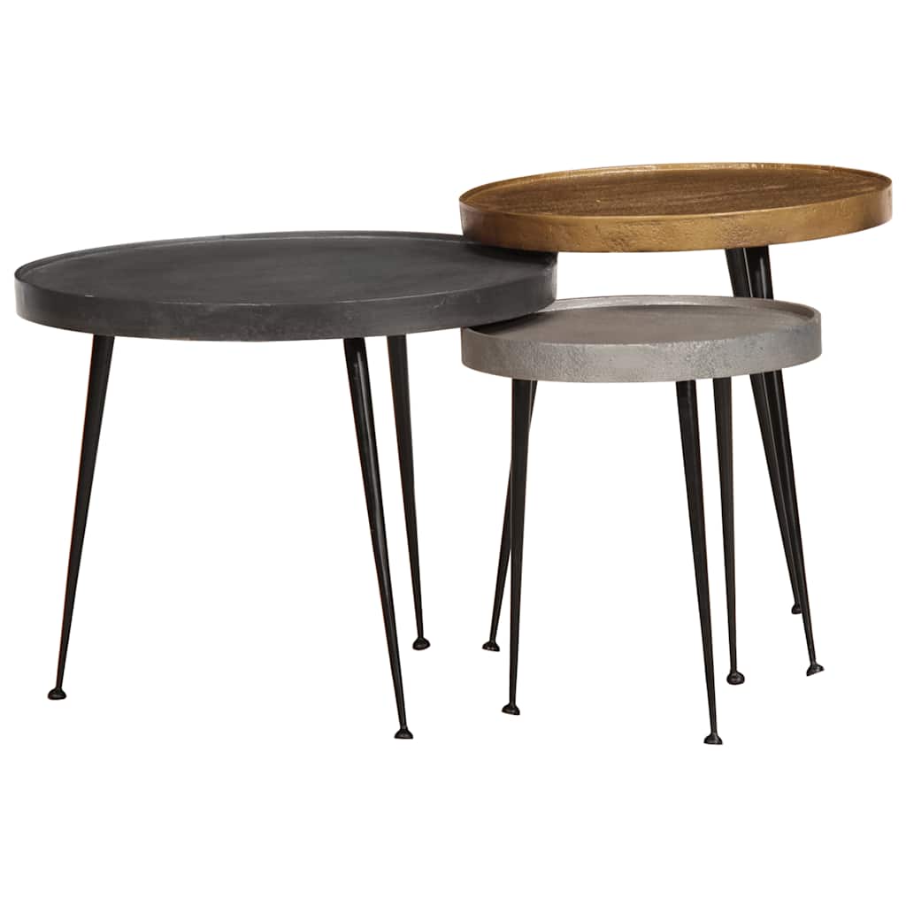 Couchtisch 3er Set, Mehrfarbig