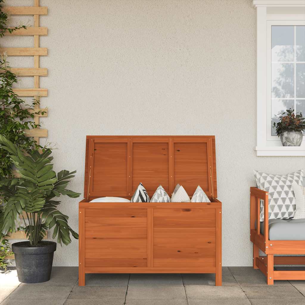 Gartentruhe aus Tannenholz 99x49,5x58,5 cm