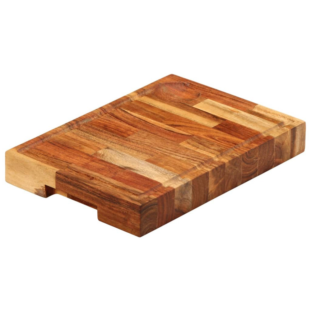 vidaXL Planche à découper 30x21x4 cm en bois d'acacia massif