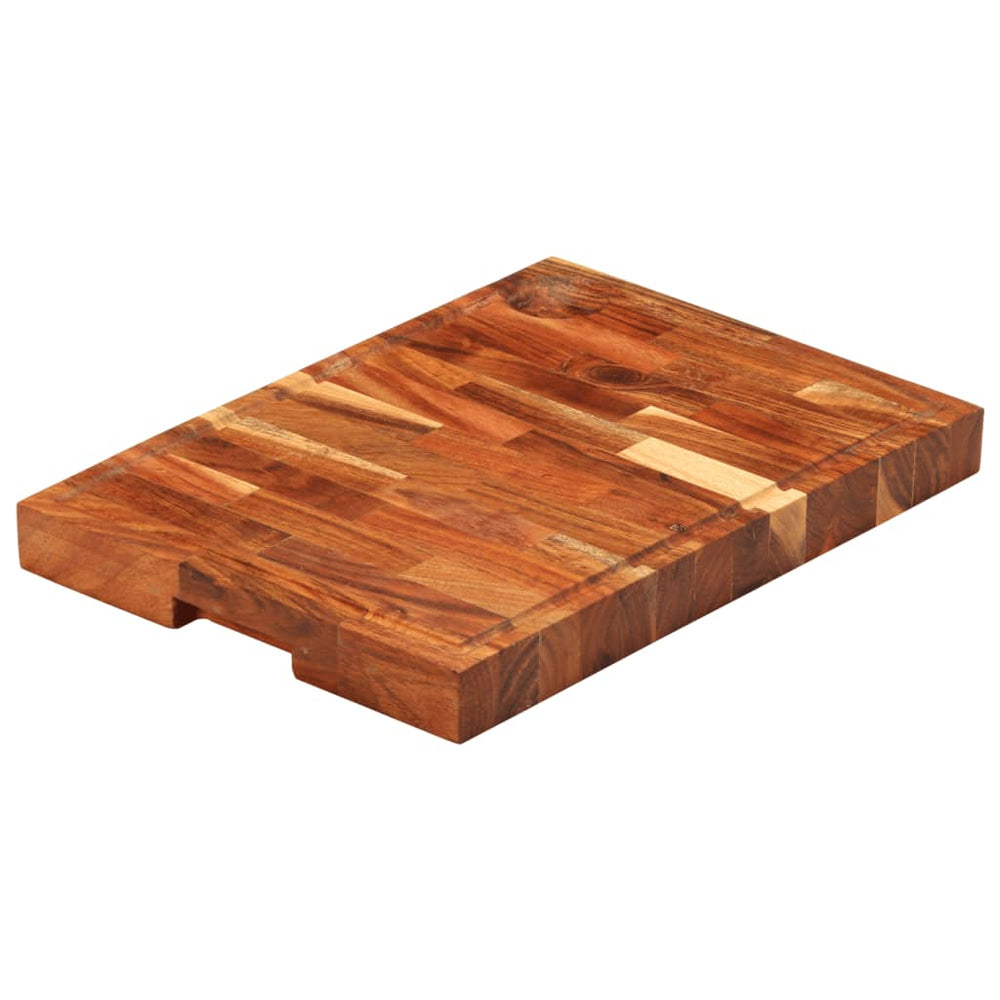 vidaXL Planche à découper 42x30x4 cm Bois d'acacia massif