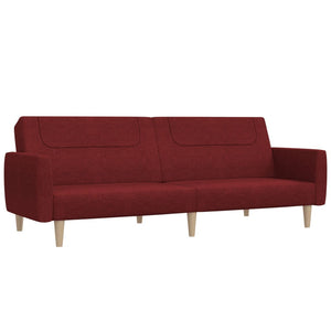 Schlafsofa 2-Sitzer Weinrot
