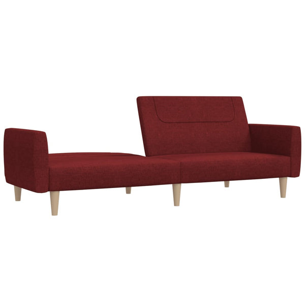 Schlafsofa 2-Sitzer Weinrot