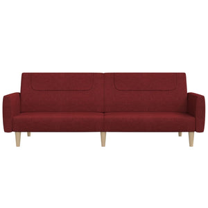 Schlafsofa 2-Sitzer Weinrot