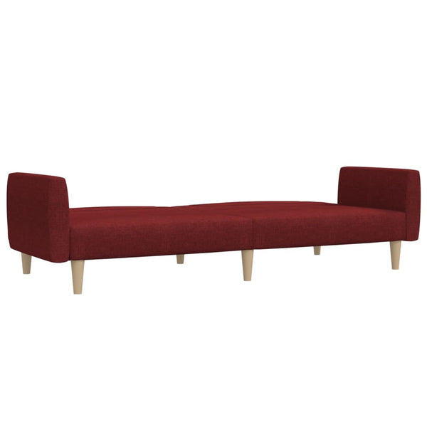 Schlafsofa 2-Sitzer Weinrot