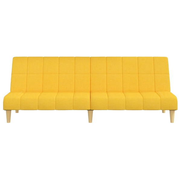 Gelbes Schlafsofa 2-Sitzer Stoff