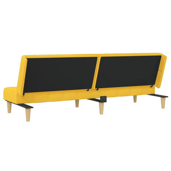 Gelbes Schlafsofa 2-Sitzer Stoff