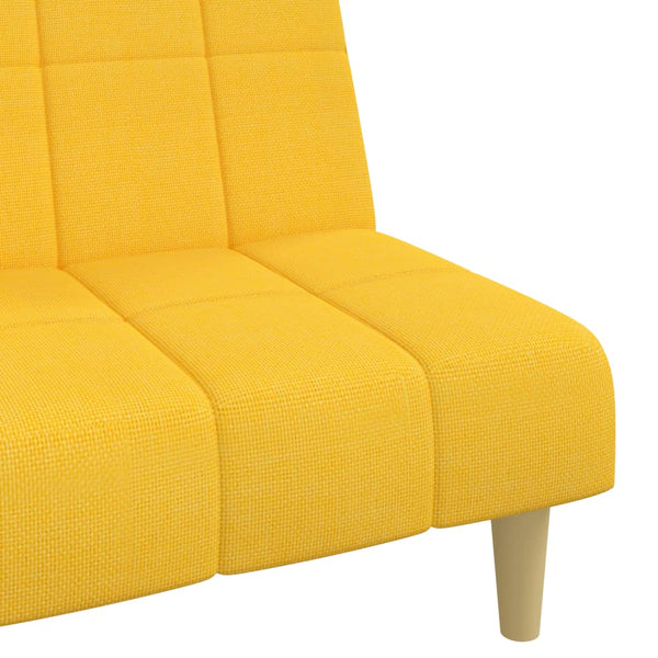 Gelbes Schlafsofa 2-Sitzer Stoff