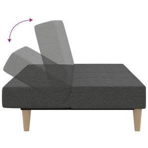 Schlafsofa 2-Sitzer Dunkelgrau