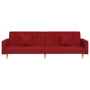 Schlafsofa 2-Sitzer Weinrot