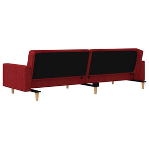 Schlafsofa 2-Sitzer Weinrot