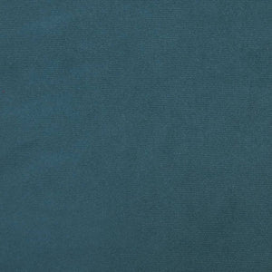 Schlafsofa 2-Sitzer Blau Samt mit Kissen