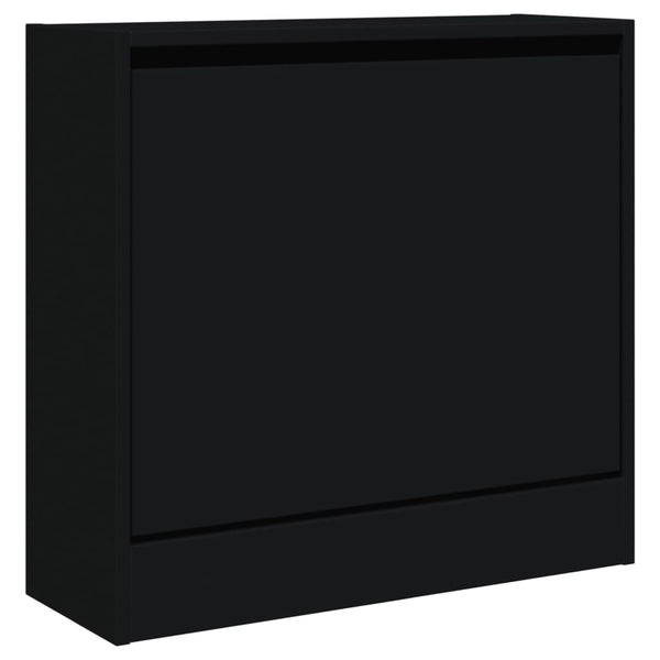 Schuhschrank Schwarz 60x21x57cm