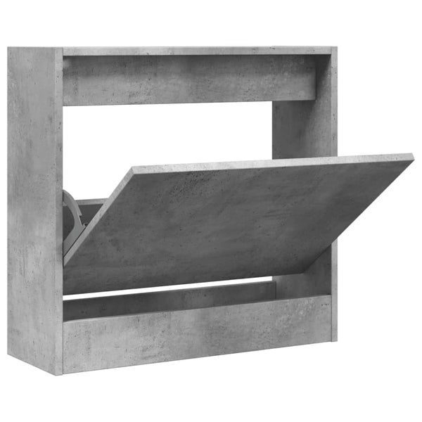 Betongrauer Schuhschrank 60 cm