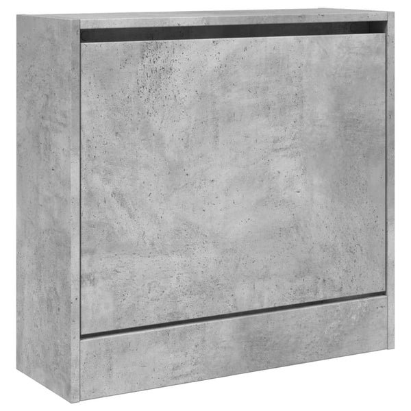 Betongrauer Schuhschrank 60 cm