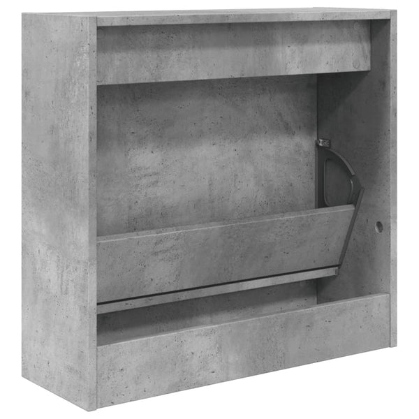 Betongrauer Schuhschrank 60 cm