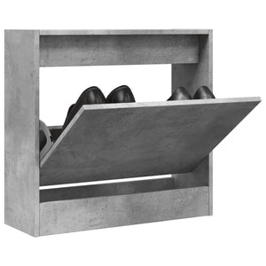 Betongrauer Schuhschrank 60 cm