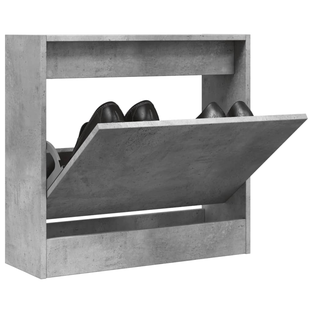 Betongrauer Schuhschrank 60 cm