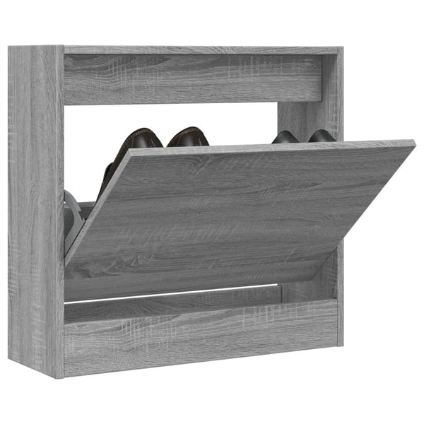 Schuhregal Grau Sonoma 60x21x57 cm