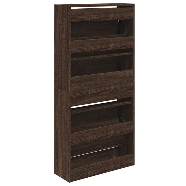 Schuhschrank Braun Eichen-Optik