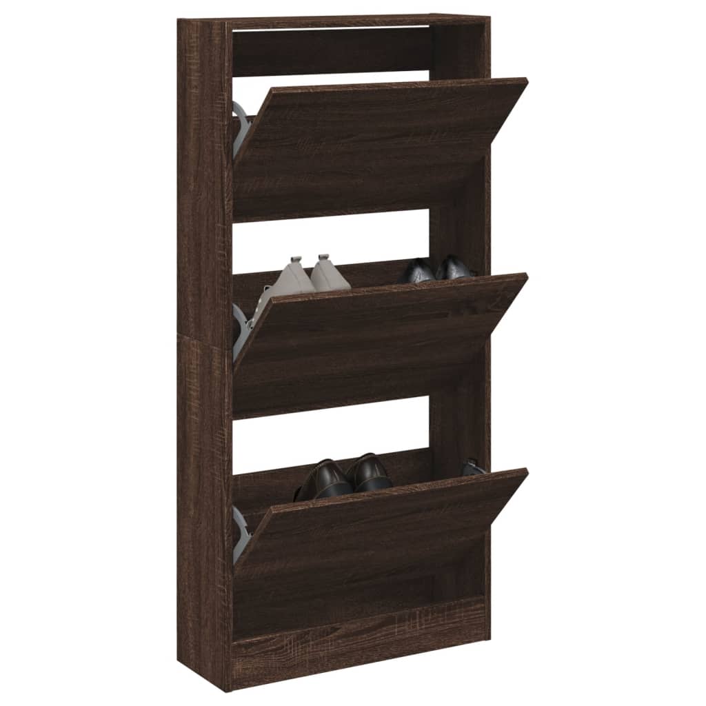 Schuhschrank Braun Eichen-Optik