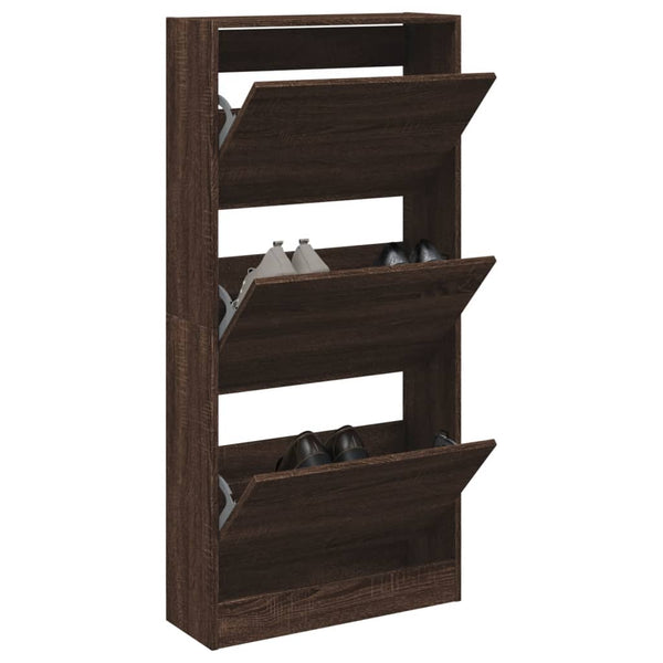 Schuhschrank Braun Eichen-Optik