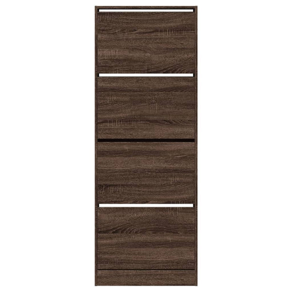 Schuhschrank Braun Eichenoptik 60 cm
