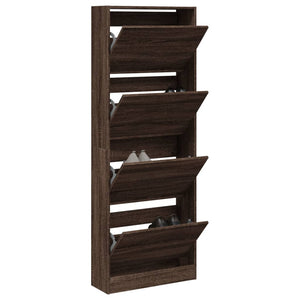 Schuhschrank Braun Eichenoptik 60 cm