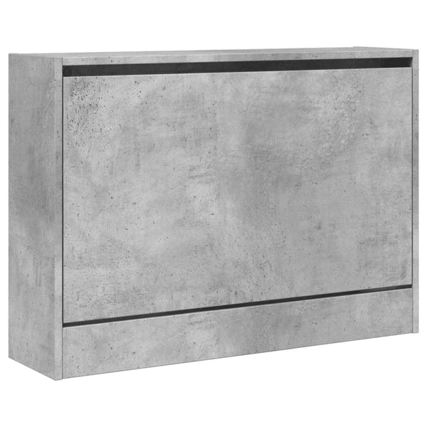 Betongrauer Schuhschrank 80 cm