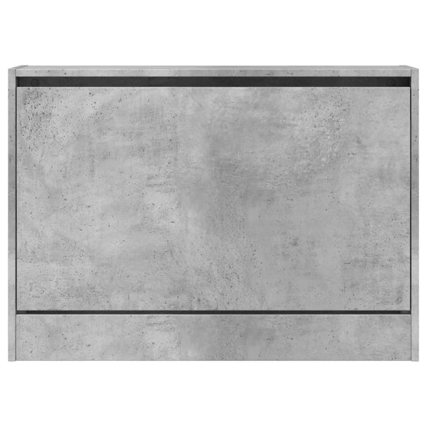 Betongrauer Schuhschrank 80 cm