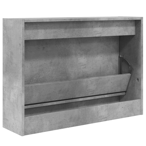Betongrauer Schuhschrank 80 cm