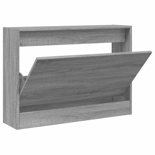Schuhschrank Grau Sonoma 80 cm
