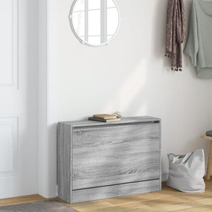 Schuhschrank Grau Sonoma 80 cm