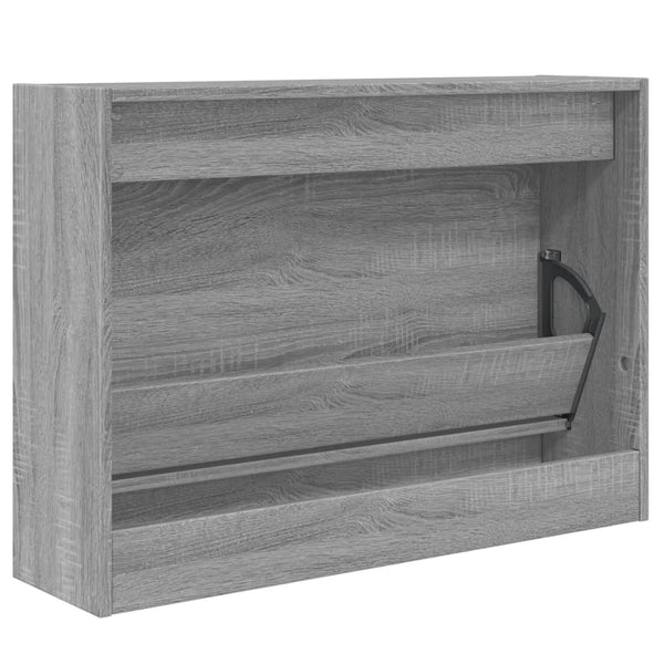 Schuhschrank Grau Sonoma 80 cm