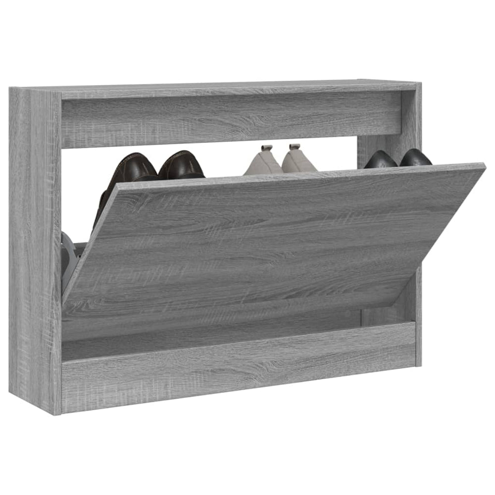 Schuhschrank Grau Sonoma 80 cm