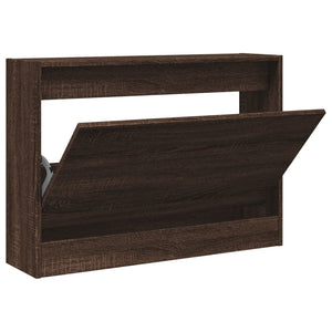 Schuhschrank Braun Eichenoptik 80 cm