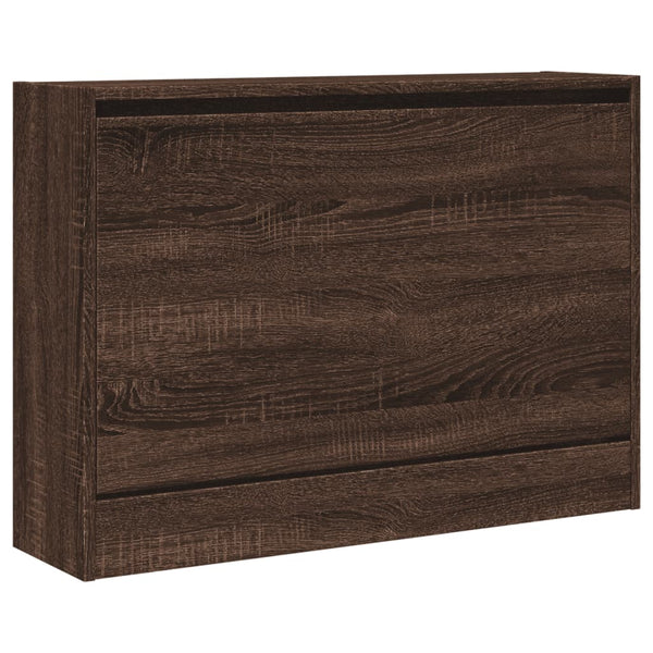 Schuhschrank Braun Eichenoptik 80 cm