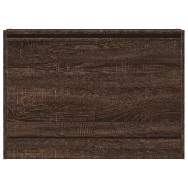 Schuhschrank Braun Eichenoptik 80 cm