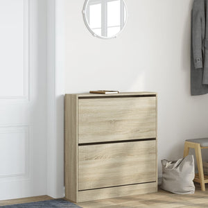 Schuhschrank Sonoma Eiche 80 cm