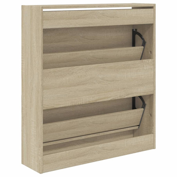 Schuhschrank Sonoma Eiche 80 cm